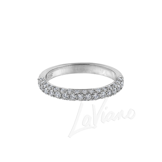 LaViano Fashion Platinum Diamond Wedding Band