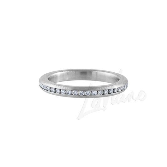 LaViano Fashion Platinum Diamond Band