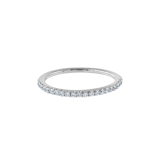 LaViano Fashion 18K White Gold Diamond Band