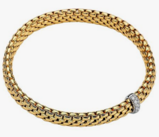 FOPE 18K Two Tone Diamond Bracelet