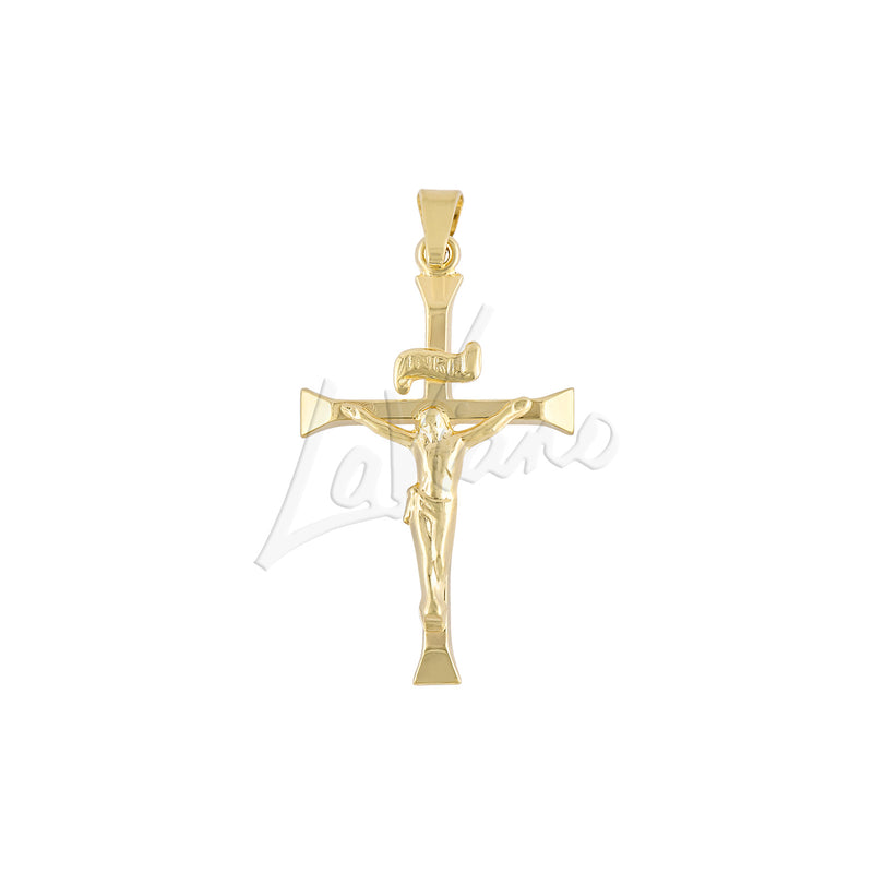 LaViano Fashion 14K Yellow Gold Crucifix Cross