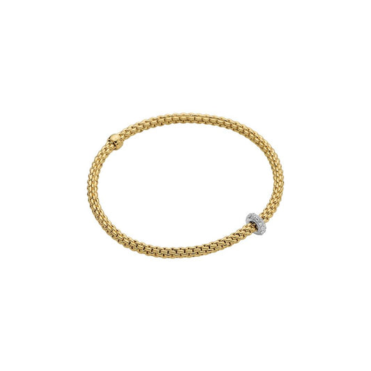Fope 18K Yellow Gold Diamond  Bracelet