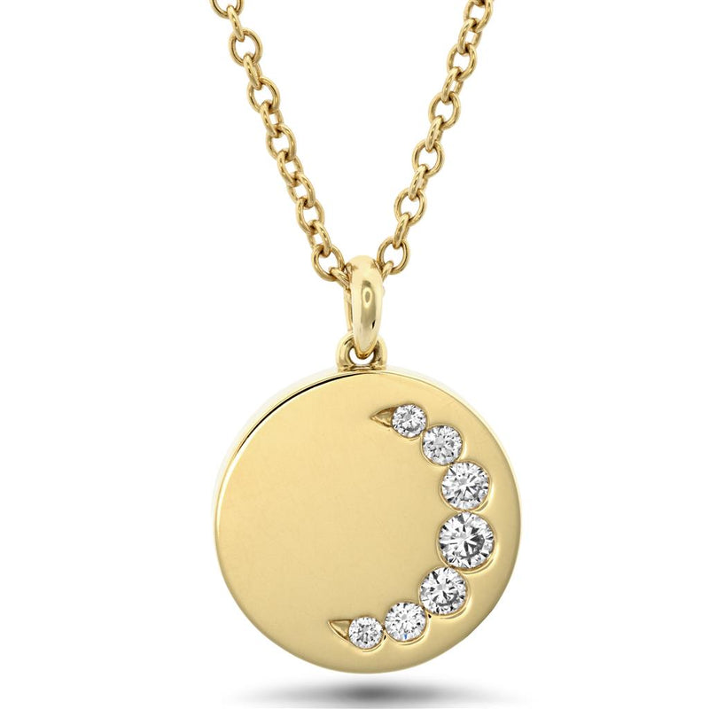 LaViano Fashion 18K Yellow Gold Diamond Pendant