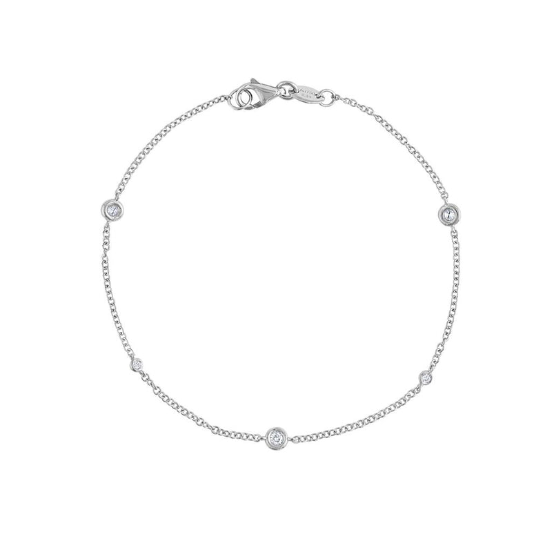 LaViano Fashion 18K White Gold Diamond Bracelet