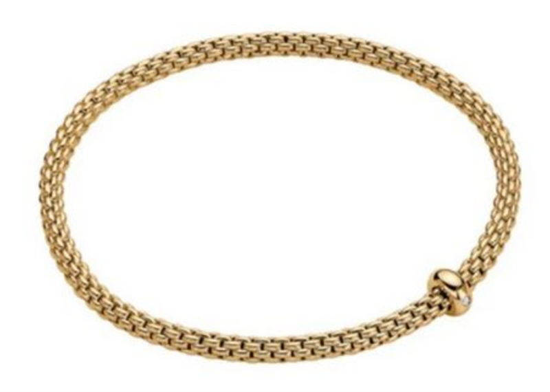 FOPE 18K Yellow Gold Bracelet  Diamonds