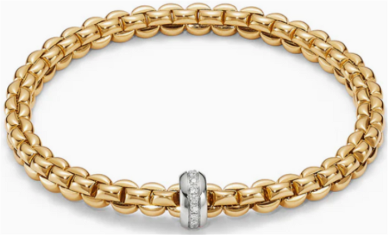 FOPE 18K Yellow Gold  Bracelet Diamonds