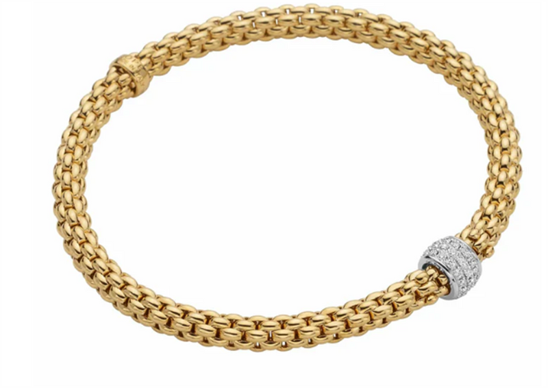 FOPE 18K Two Tone Diamond Bracelet