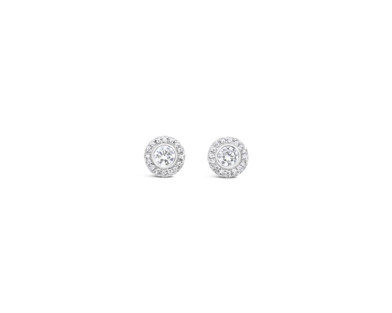 LaViano Fashion  14K White Gold Diamond Earrings