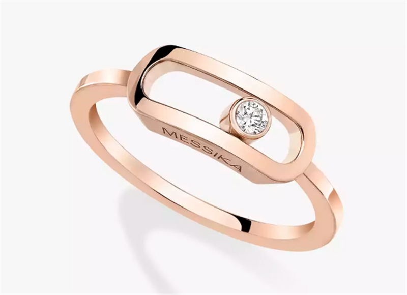 Messika 18K Rose Gold Diamond Move Ring