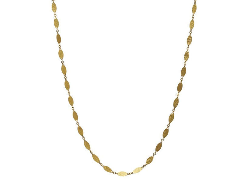 Gurhan 24K Yellow Gold Willow Flake Necklace