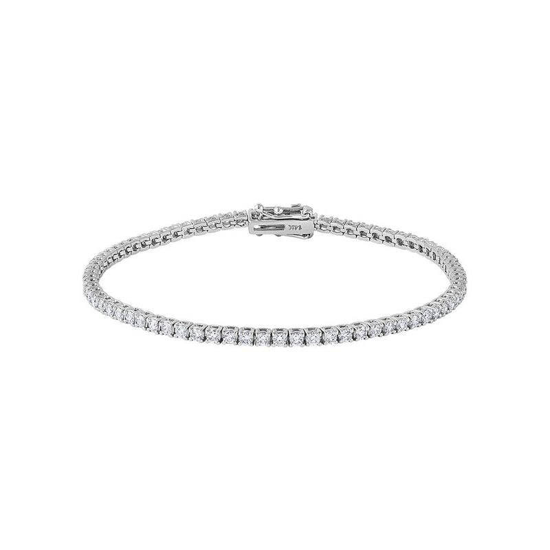 LaViano Fashion 14K White Gold Diamond Bracelet