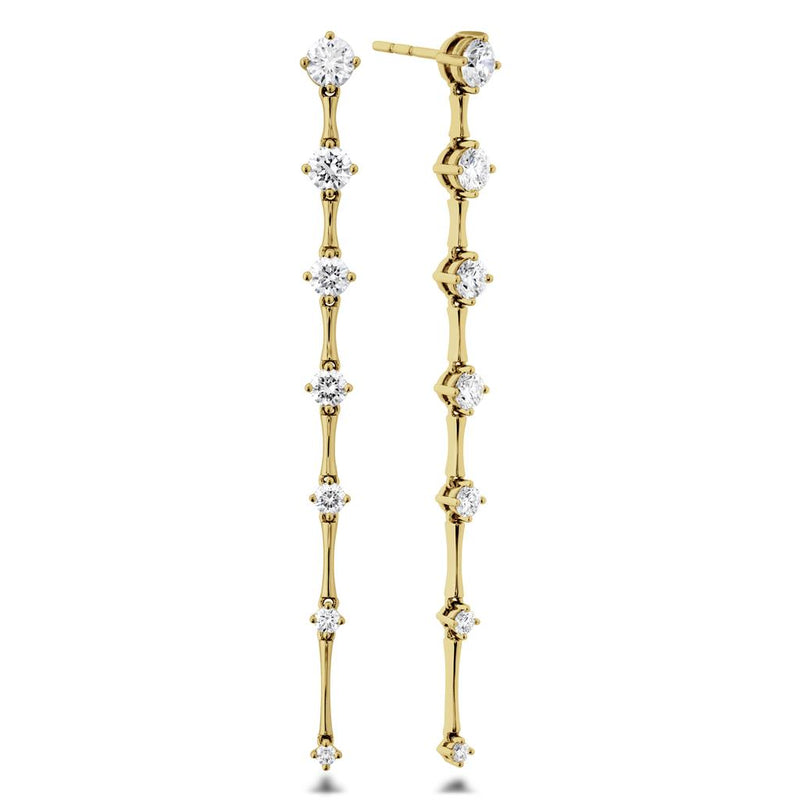 LaViano Fashion 18K Yellow Gold Diamond Earrings