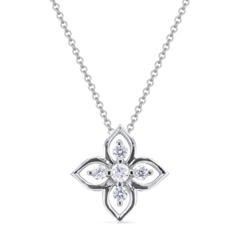 LaViano Fashion 14K White Gold Diamond Pendant