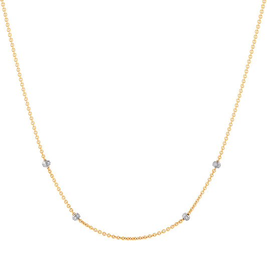 Aaron Basha 18K Yellow Gold Diamond Necklace