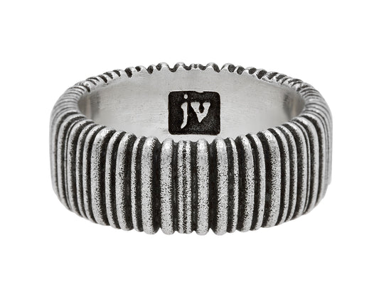 John Varvatos Sterling Silver Ring Wire Texture