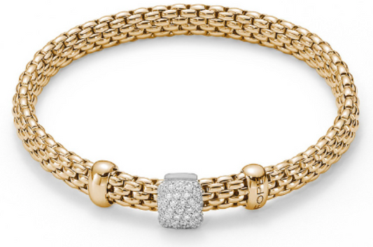 FOPE 18K Two Tone  Diamond Bracelet