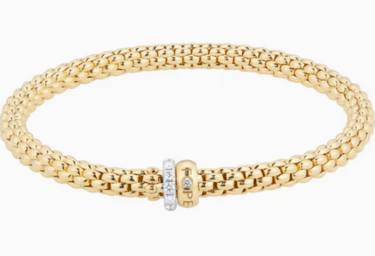 FOPE 18K Two ToneDiamond Bracelet