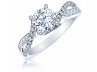 Frederic Sage Platinum Diamond Semi Mounting