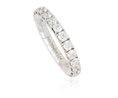 extensible 18K White Gold Diamond Band