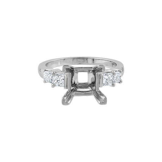 Pe Jay Creations Platinum Diamond Semi Mounting