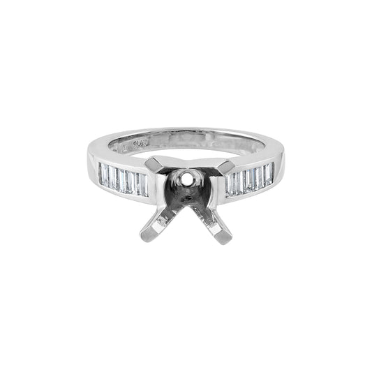 Pe Jay Creations Platinum and Diamond Semi Mounting