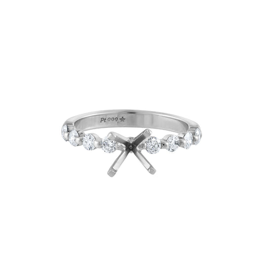 Laviano Fahsion Platinum Diamond Semi Mounting
