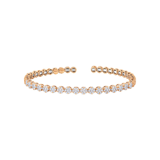 Simon G 18K Rose Gold Diamond Cuff Bracelet