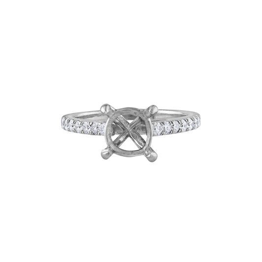 LaViano Fashion Platinum Diamond Semi Mounting