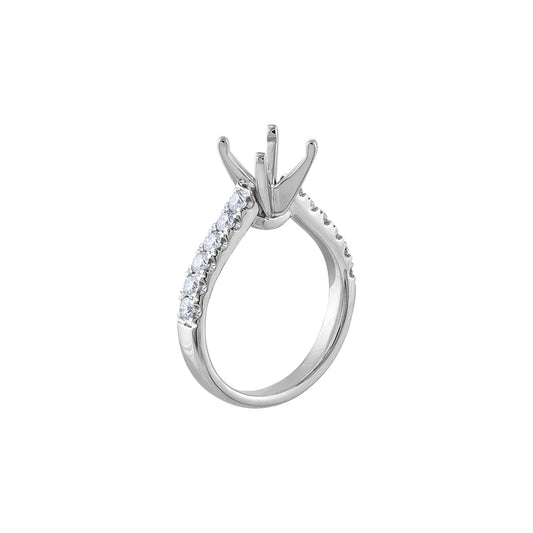 LaViano Fahsion Platinum Diamond Semi Mounting