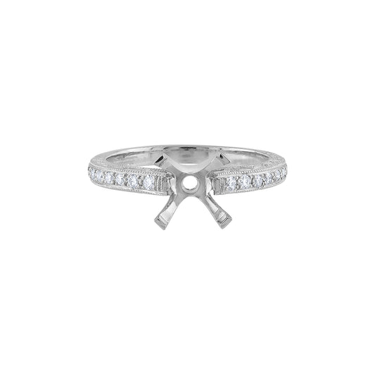 LaViano Fashion Platinum Diamond Semi Mounting