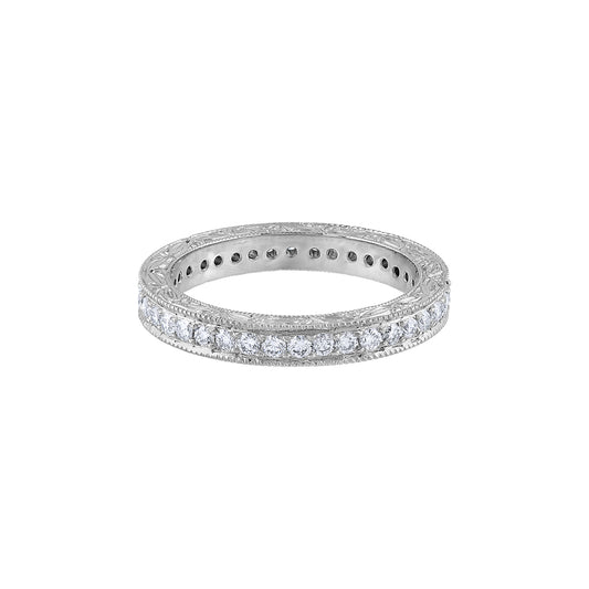 LaViano Fashion Platinum Diamond Wedding Band
