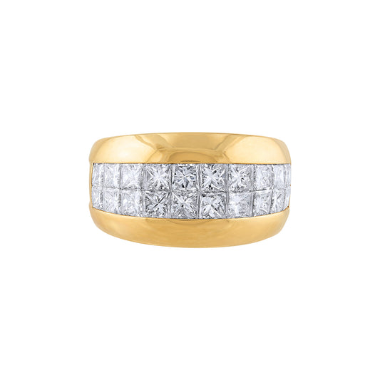 LaViano Fashion 18K Yellow Gold Diamond Band