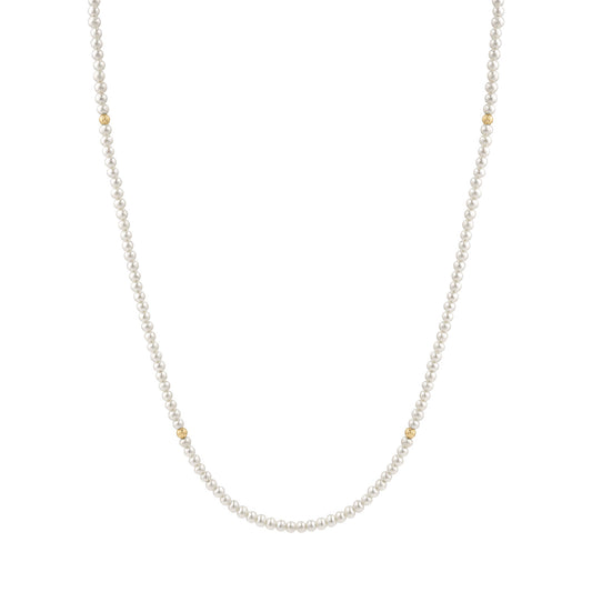 LaViano Fashion 14K Yellow Gold Pearl Necklace 16"