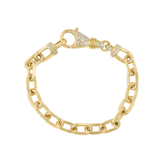 LaViano Fashion 18K Yellow Gold Diamond Bracelet