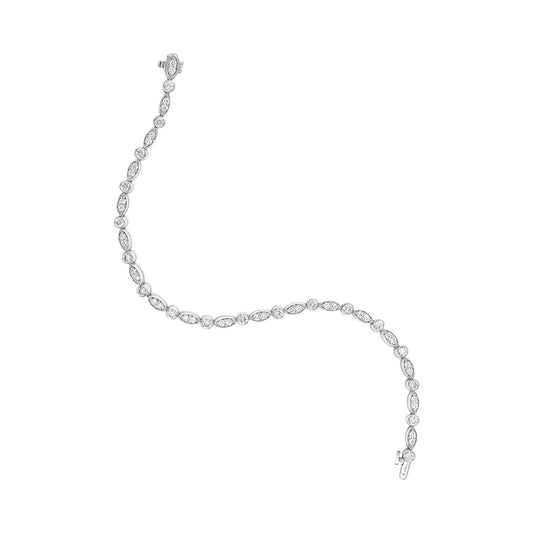 Platinum Diamond Bracelet Diamonds 1.90 Carats