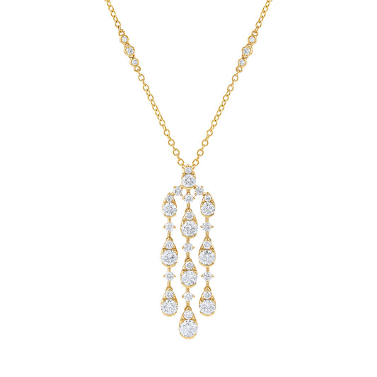 LaViano Fashion 14K Yellow Gold Diamond Pendant