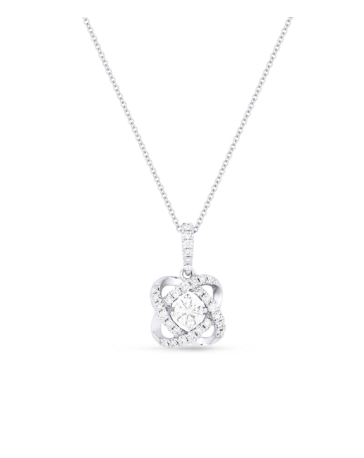 LaViano Fashion 14K White Gold Diamond Pendant Diamonds