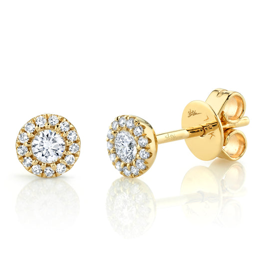 Shy Creations 14K Yellow Gold Diamond Earrings