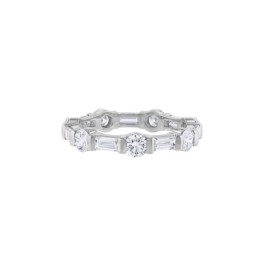 LaViano Fashion Platinum Diamond Wedding Band