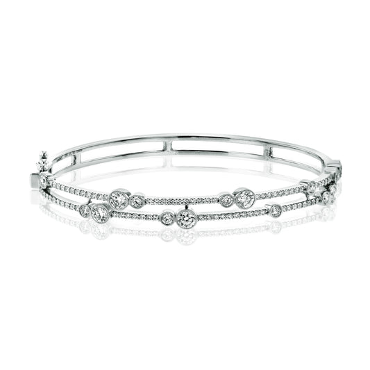 Simon G 18K White Gold Diamond Bracelet