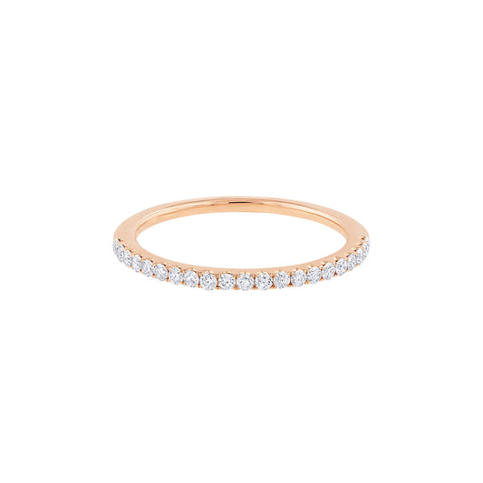 LaViano Fashion 18K Rose Gold Diamond Band
