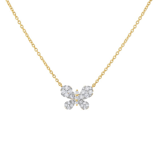 LaViano Fashion 18K Yellow Gold Diamond Necklace