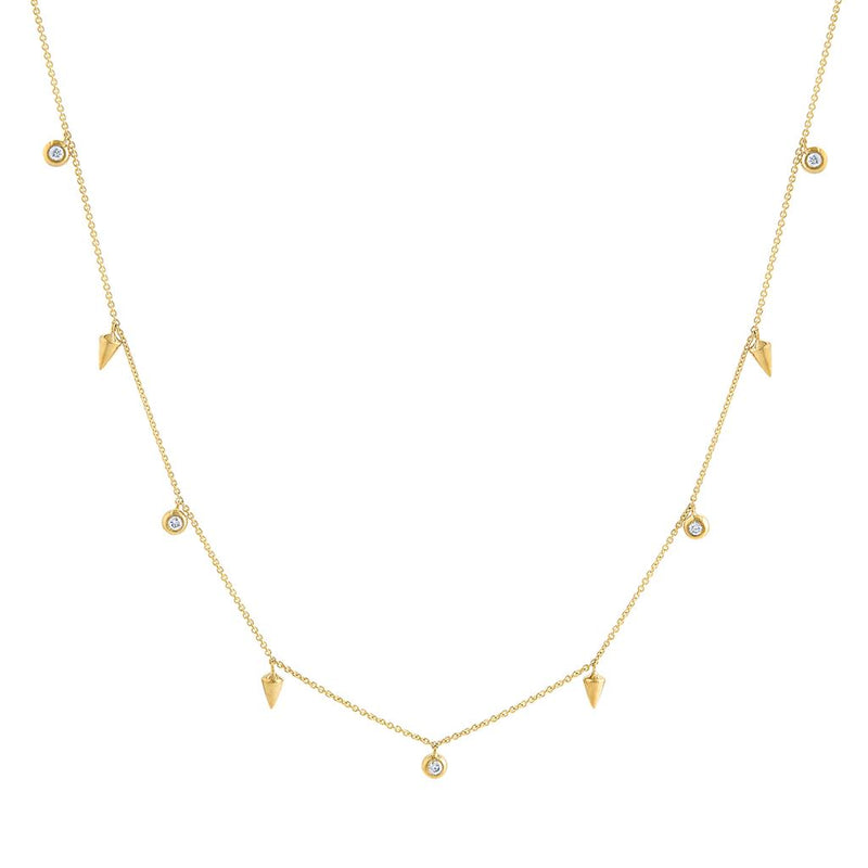 LaViano Fashion 14K Yellow Gold Diamond Necklace