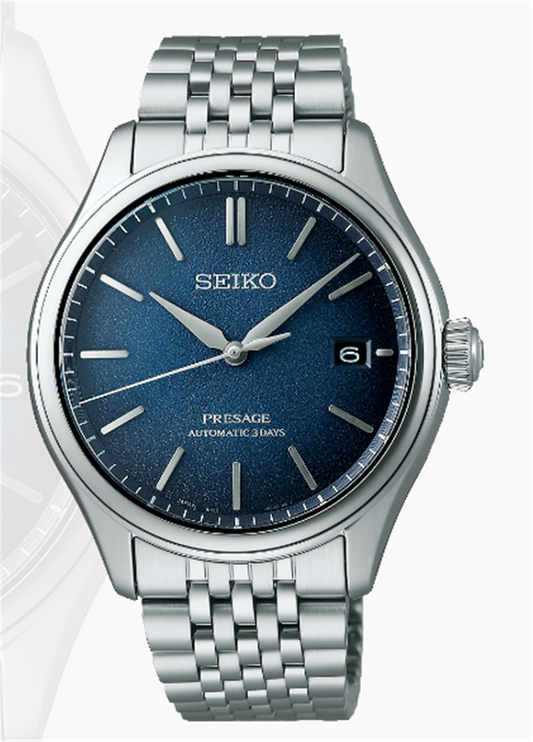 SEIKO PRESAGE CLASSIC SERIES SS AUTOMATIC BLUE DIAL SPB525
