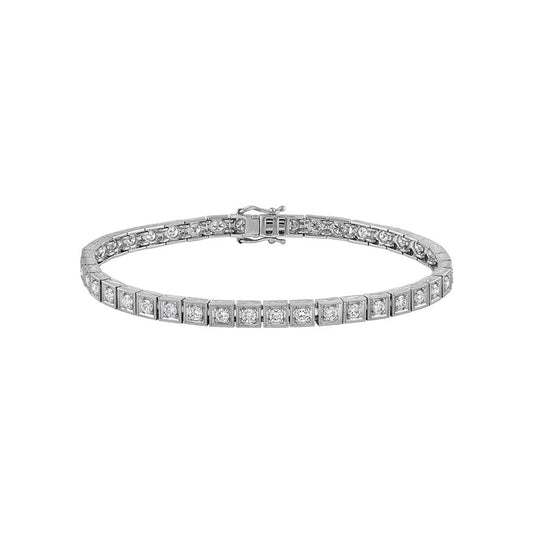 LaViano Fashion Platinum Diamond Bracelet