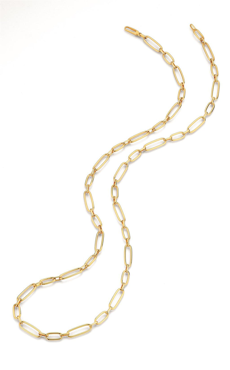 LaViano Fashion 18K Yellow Gold Link Necklace