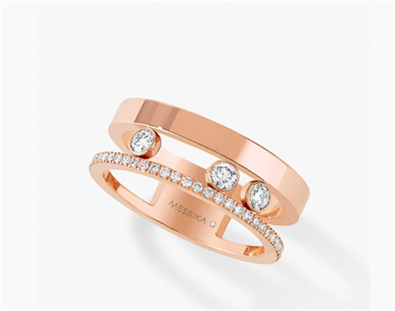 Messika 18K Rose Gold Diamond Romane Ring