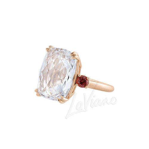 LaViano Fashion  14K Rose Gold Quartz Ring