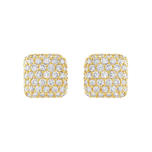 LaViano Fashion 18K Yellow Gold Diamond Earrings