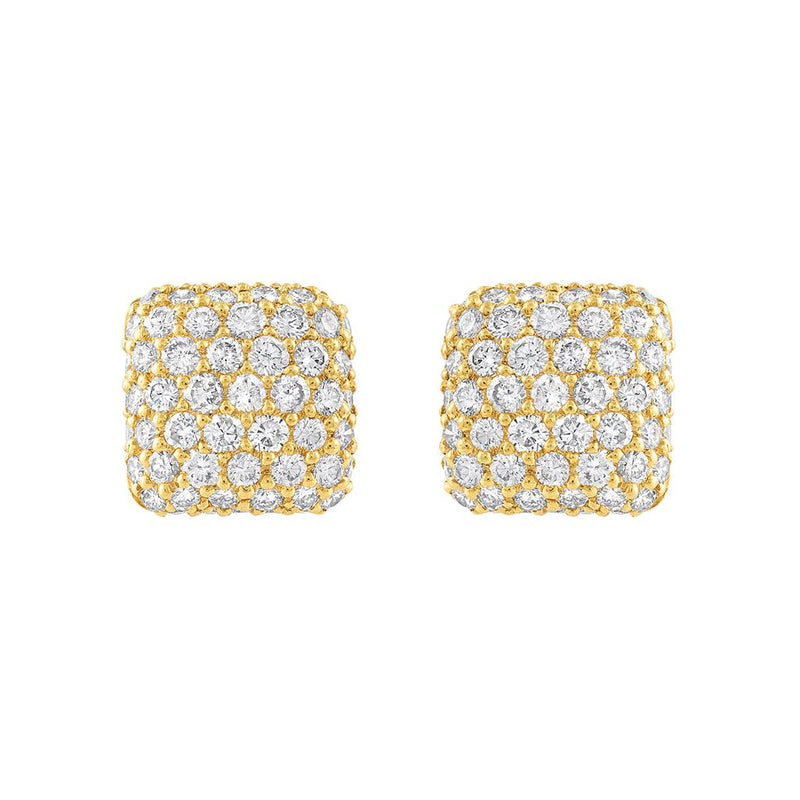 LaViano Fashion 18K Yellow Gold Diamond Earrings